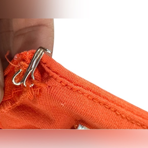 Old Hollywood Marilyn Monroe Bubble Skirt Dress  Vintage CACHE Orange Coral Sz 2 - Picture 13 of 14